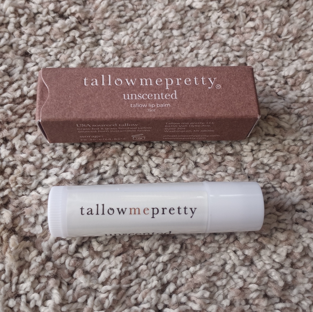 NWOT NIP Tallow Me Pretty Lip Balm